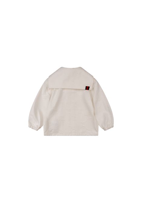 Giacca Leggera Bianca Con Motivo GG GUCCI KIDS | 808308-XDC569692